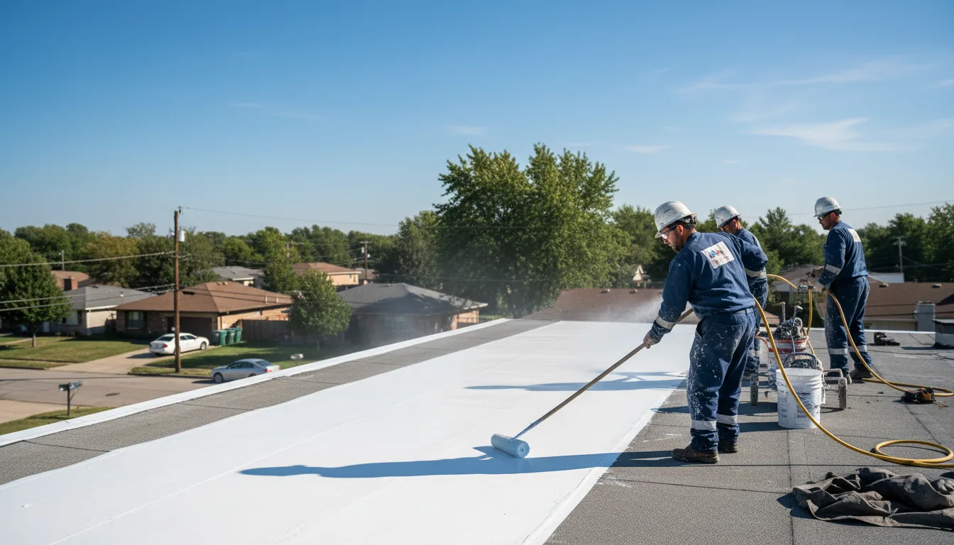 Commercial roof coating in New Lebanon, OH near me